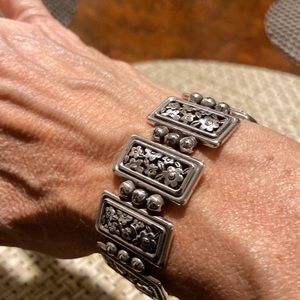 Brighton silver good use condition bracelet with secure clasp